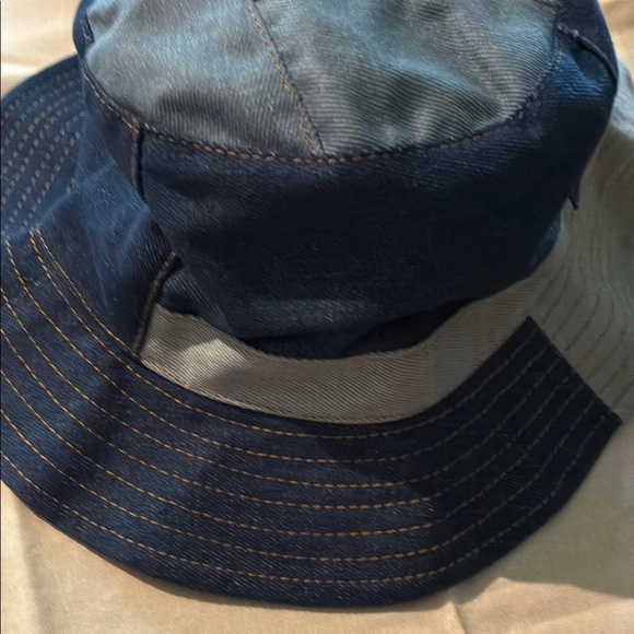 Hello Tree Patchwork Denim Bucket Hat - Picture 5 of 9